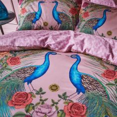 Xanadu Peacock Bedding Set with Pillowcase by Matthew Williamson in Pink