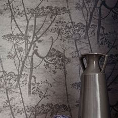 Cow Parsley Wallpaper 8026 by Cole & Son in Charcoal Grey