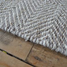 Estelle Flatweave Wool Hallway Runner in Sky Grey
