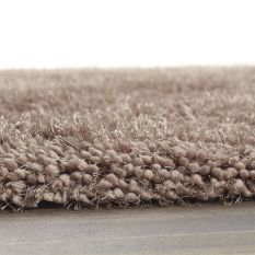 Chicago Shaggy Modern Plain Rugs in Latte