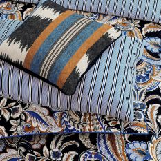 Kotana Cushion by Bedeck of Belfast in Navy Blue