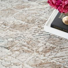 Glitz GLZ11 Abstract Rugs by Nourison in Grey Multi