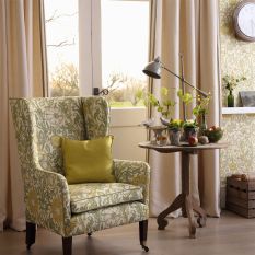 Pink and Rose Wallpaper 212569 by Morris & Co in Cowslip Fennel