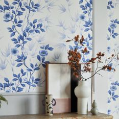 Lady Alford Wallpaper 112898 by Harlequin in Porcelain China Blue