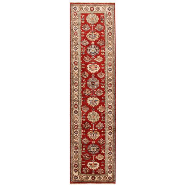 Supreme Kazak 48589 Traditional Wool Runner Rugs in Red