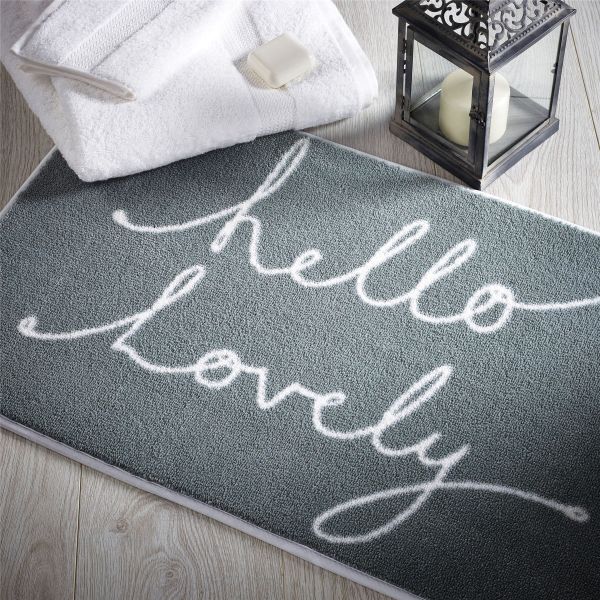 Hello Lovely 1 Bathroom Mats by Dip and Drip