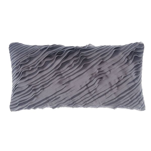 Donna Karan Gravity Textured Cushion in Charcoal Grey