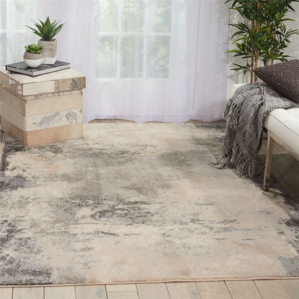 Maxell Rugs MAE13 by Nourison in Ivory and Grey