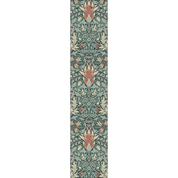Snakeshead Runner Rugs 127207 in Thistle Russet by William Morris