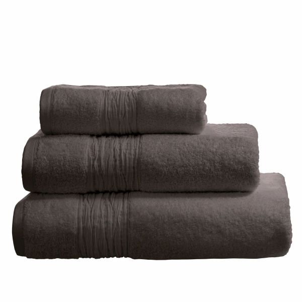 Lazy Linen Bathroom Cotton Towel in Charcoal Grey