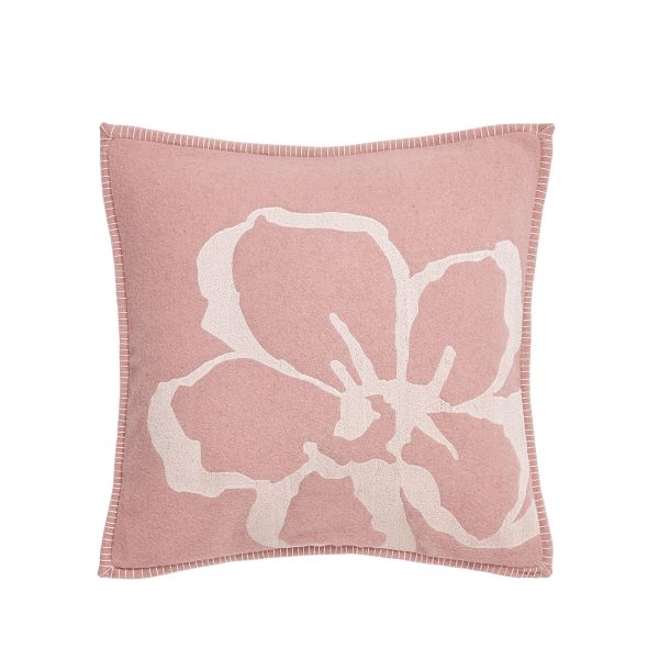 Magnolia Embroidery Flower Cushion by Ted Baker in Soft Pink