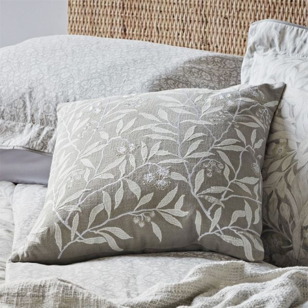 Pure Pimpernel Cushion By Morris & Co in Light Grey