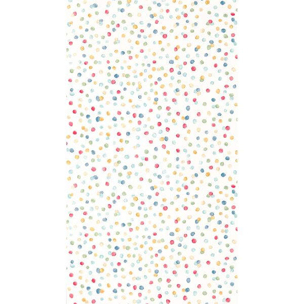 Lots Of Dots Wallpaper 111282 by Scion in Pistachio Pimento Denim