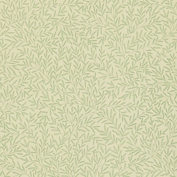 Lily Leaf Wallpaper 107 by Morris & Co in Eggshell White