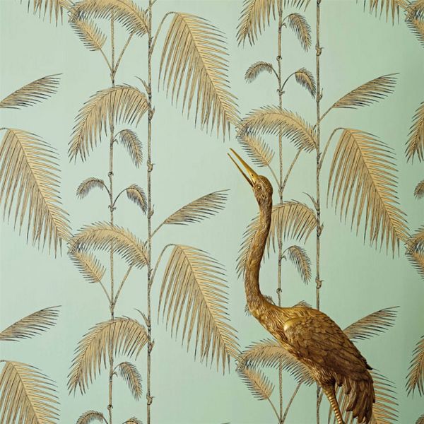 Palm Leaves Wallpaper 2006 by Cole & Son in Mint Sand