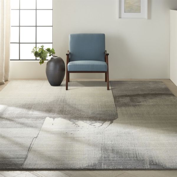 Gradient Rugs GDT05 in Silica by Calvin Klein