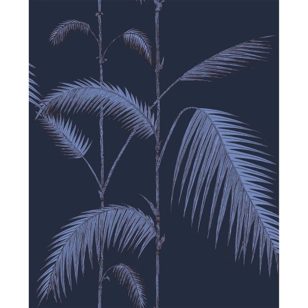 Palm Leaves Wallpaper 2008 by Cole & Son in Ink Violet