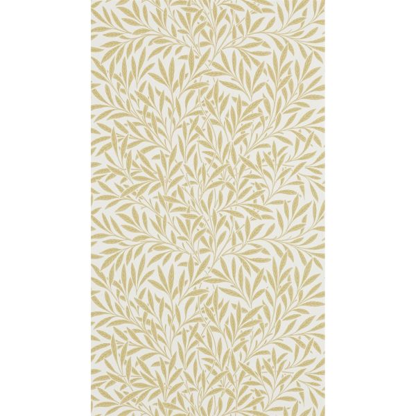 Willow Leaf Wallpaper 210384 by Morris & Co in Camomile Yellow