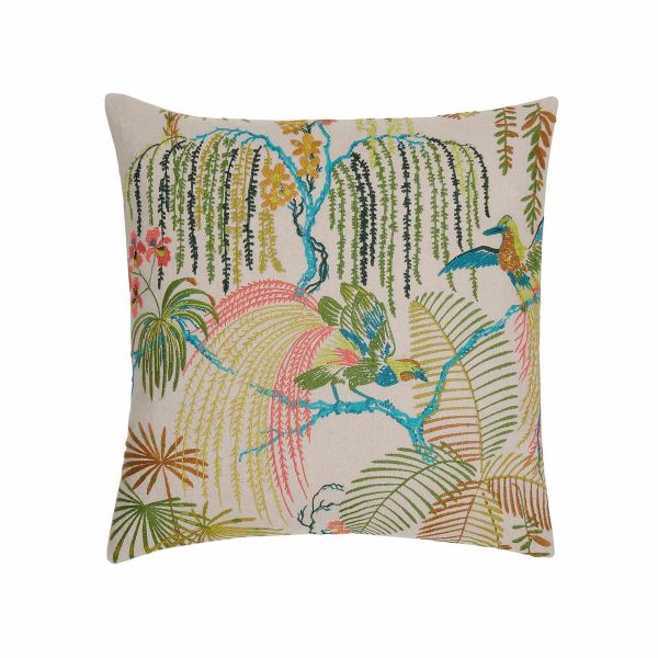 Palm House Designer Cushion By Sanderson in Botanical Green