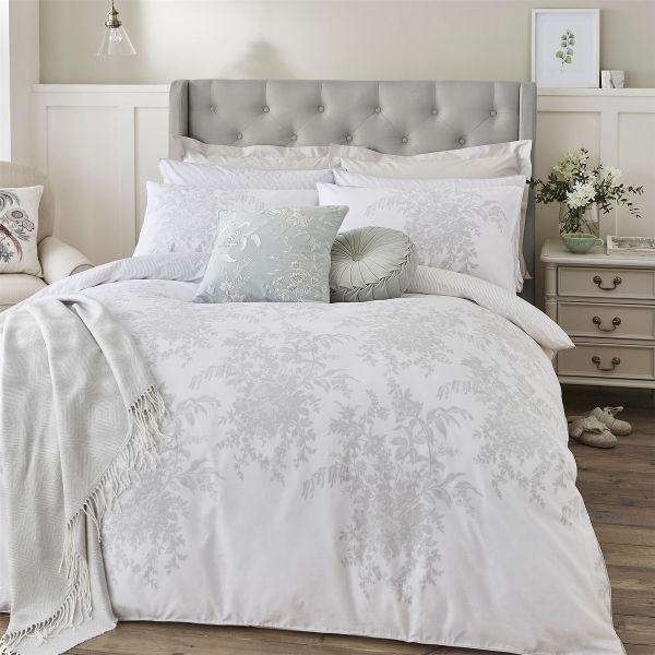 Picardie Cotton Bedding Set by Laura Ashley in Fennel Green