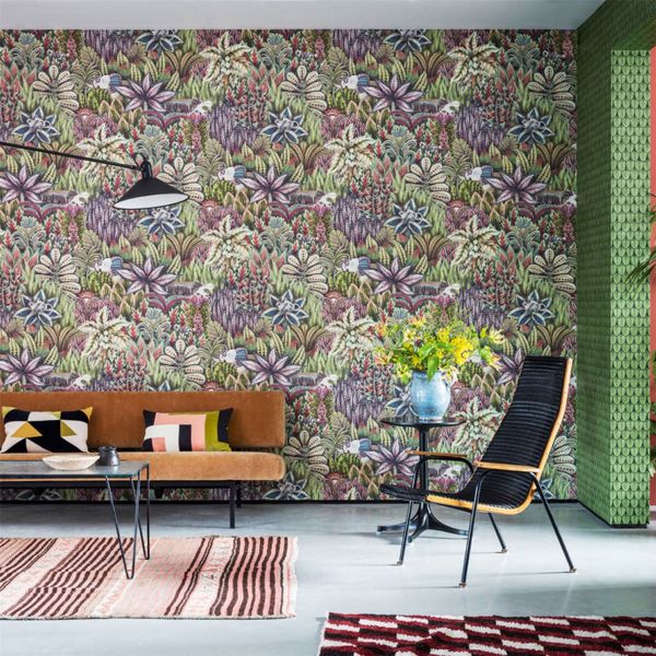 Singita Wallpaper 7034 by Cole & Son in Olive Green Multi