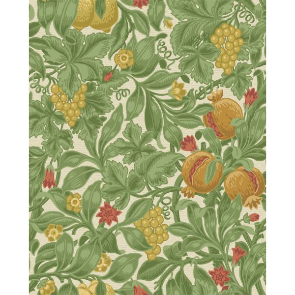 Vines of Pomona Wallpaper 116 2007 by Cole & Son in Ochre and Olive Green