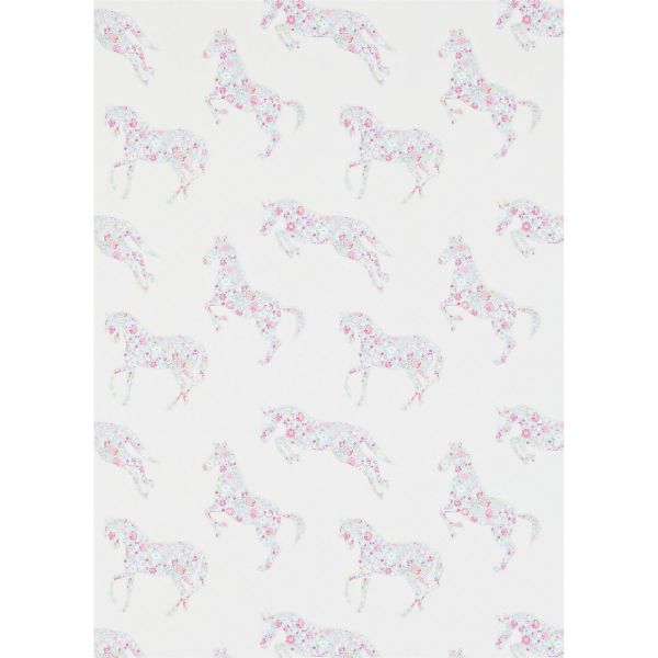 Pretty Ponies Wallpaper 214036 by Sanderson in Pink Sky Blue