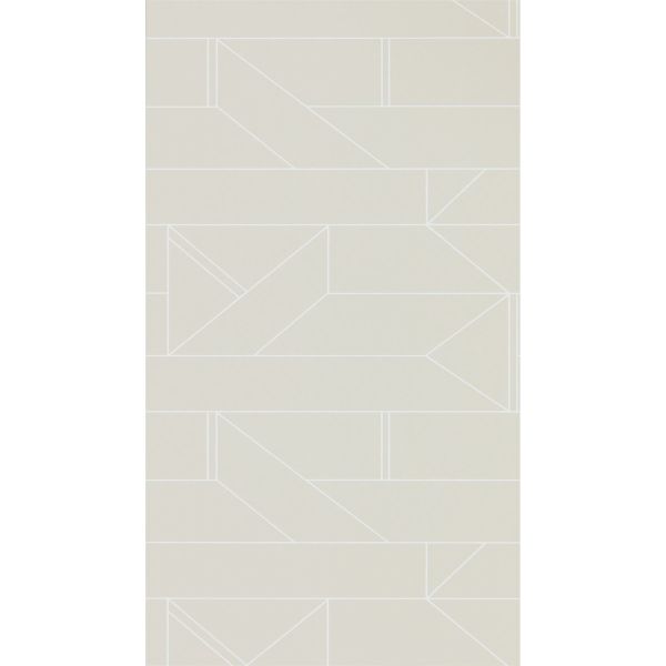 Barbican Geometric Wallpaper 112014 by Scion in Raffia Cream