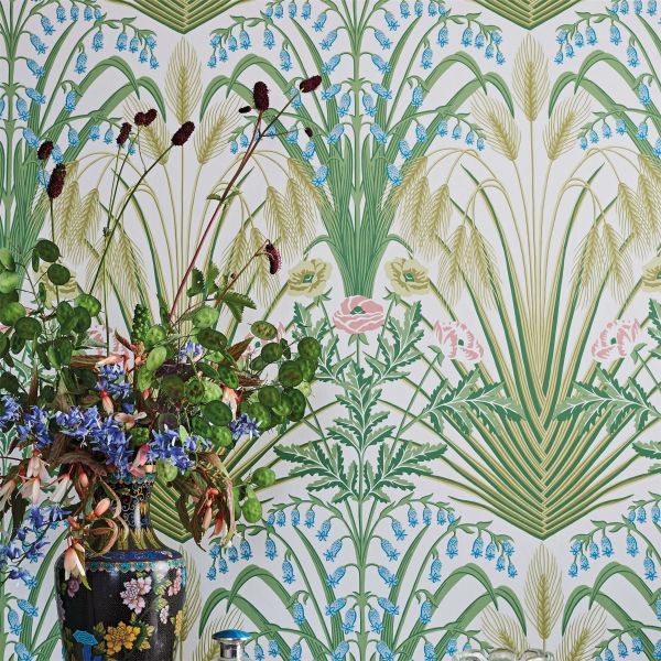 Bluebell Wallpaper 3008 by Cole & Son in Spring Green Multi