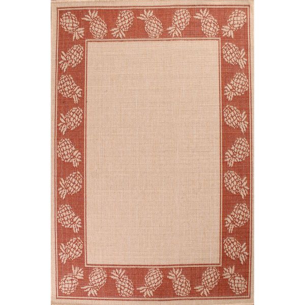 Outdoor Pineapple Rugs in Terracotta by Rugstyle