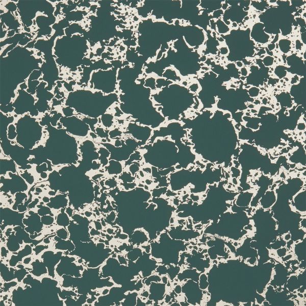 Pietra Wallpaper W0096 07 by Clarke and Clarke in Teal Gold