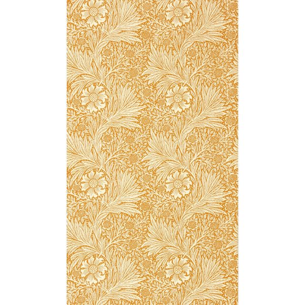 Marigold Wallpaper 217093 by Morris & Co in Orange