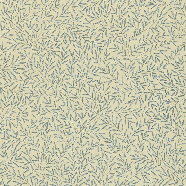 Lily Leaf Wallpaper 104 by Morris & Co in Woad Blue