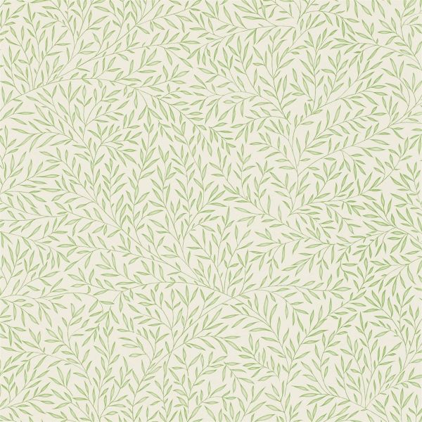 Lily Leaf Wallpaper 103 by Morris & Co in Thyme Green