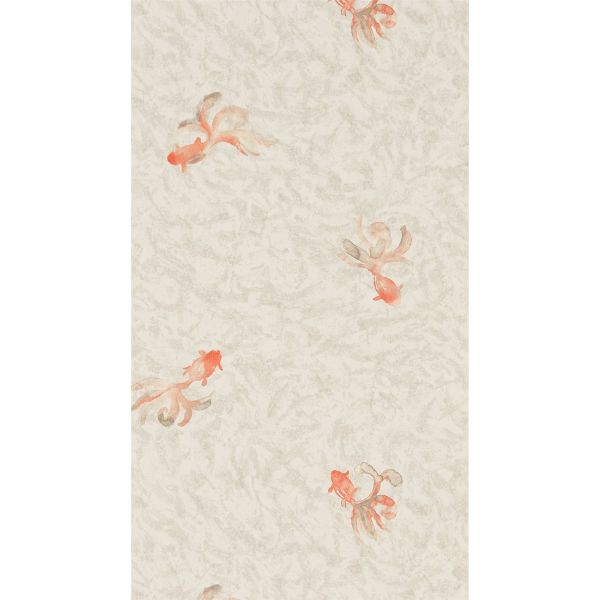 Fantail Wallpaper 216284 by Sanderson in Cream Orange