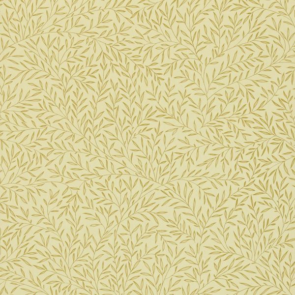 Lily Leaf Wallpaper 105 by Morris & Co in Neutral