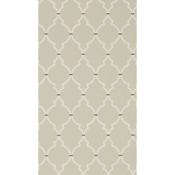 Empire Trellis Wallpaper 216337 by Sanderson in Linen Cream