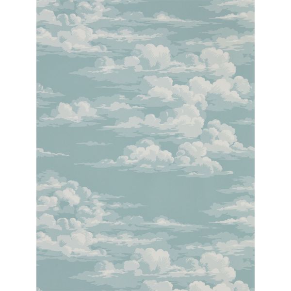 Silvi Clouds Wallpaper 216599 by Sanderson in Sky Blue