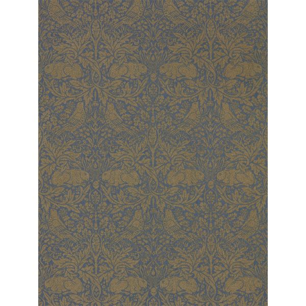 Pure Brer Rabbit Wallpaper 216530 by Morris & Co in Ink Gold