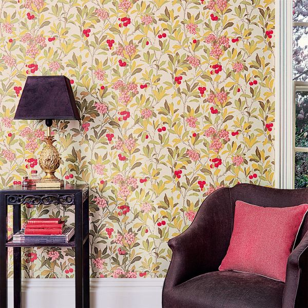Strawberry Tree Wallpaper 100 10047 by Cole & Son in Pink Linen
