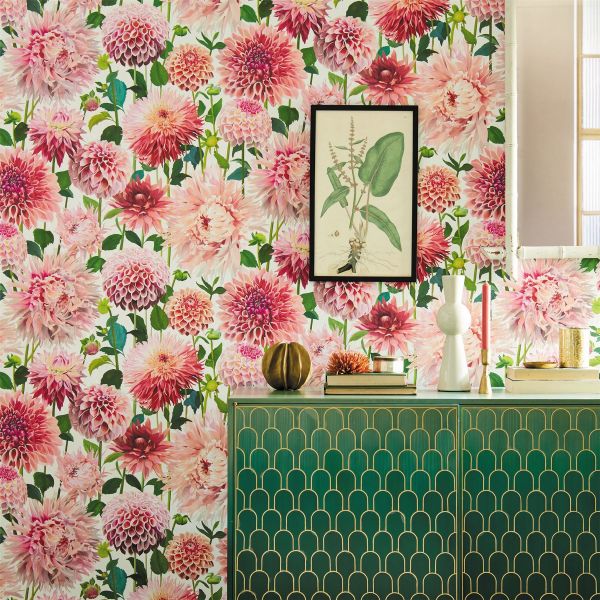 Dahlia Wallpaper 2112843 by Harlequin in Blossom Emerald New Beginnings