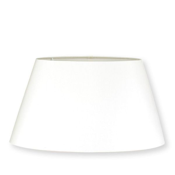 Oval Linen Lampshade by William Yeoward in Ivory
