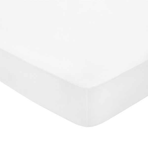 Plain Dye Fitted Sheet By Bedeck of Belfast in White