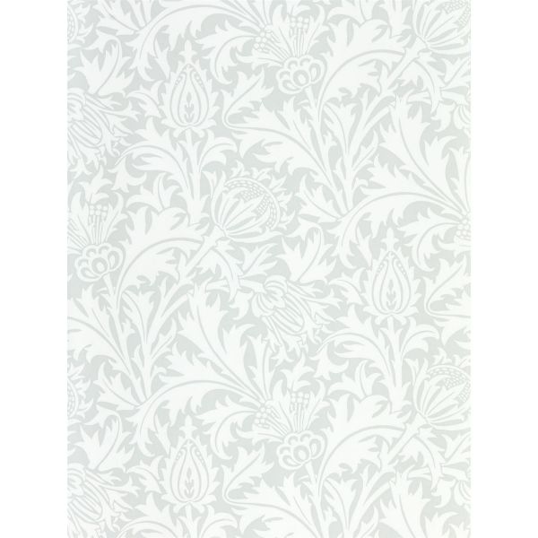Pure Thistle Wallpaper 216550 by Morris & Co in Grey Blue
