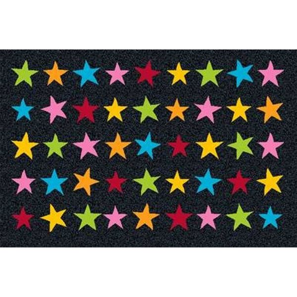 Stars Washable Floor Mats in Multicolour