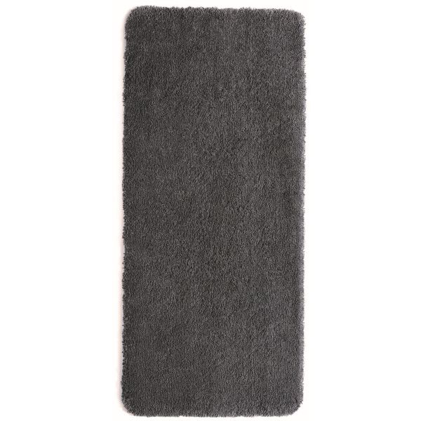 Luxe Tapi Premium Washable Runner Rug in Charcoal Grey