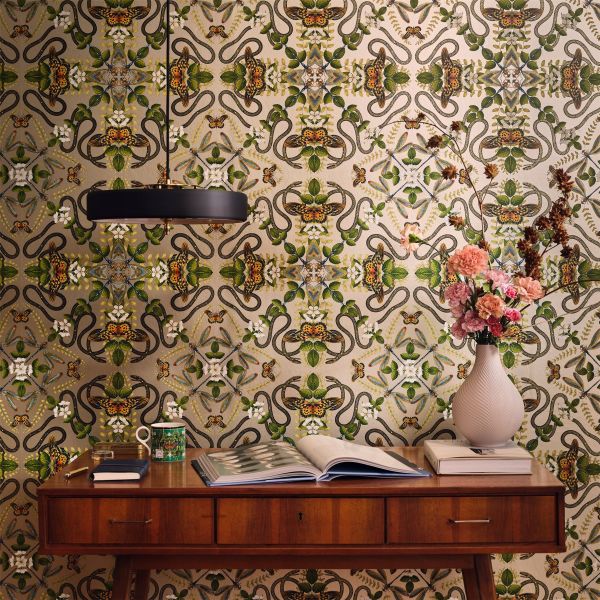 Emerald Forest Wallpaper W0129 02 by Wedgwood in Gilver