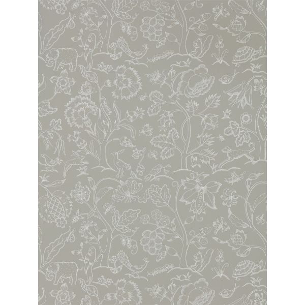 Middlemore Wallpaper 216697 by Morris & Co in Linen Chalk White