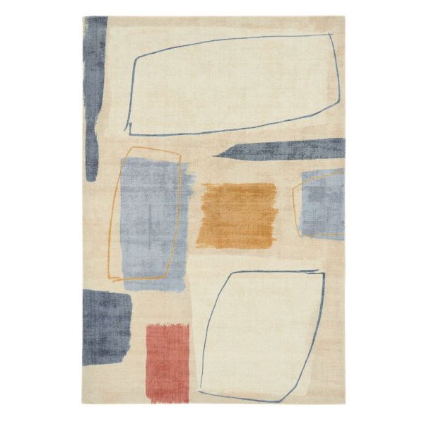 Composition Contemporary Wool Rugs by Scion in 023701 Amber