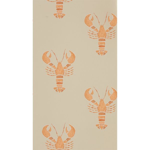 Cromer Wallpaper 216589 by Sanderson in Rust Orange